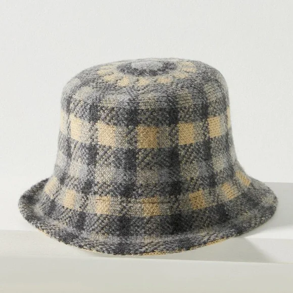 Anthropology Plaid Bucket Hat. NWOT & perfect condition. - Picture 3 of 9